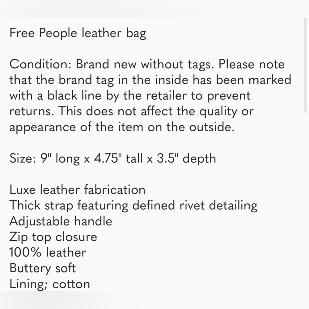 Free People Black Mini Bag - Picture 7 of 7